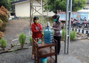 Ops Keselamatan Krakatau 2020, Satlantas Polres Way Kanan Siapkan Sabun Pencuci Tangan