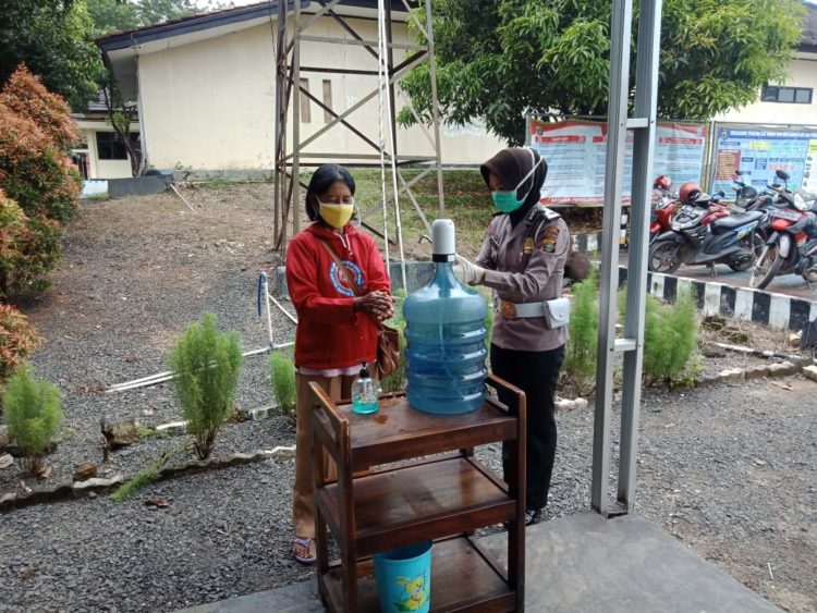 Ops Keselamatan Krakatau 2020, Satlantas Polres Way Kanan Siapkan Sabun Pencuci Tangan