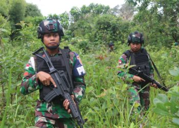 Tanggap Wabah Corona, Yonif 411 Kostrad Lebih Perketat Patroli Keamanan di Perbatasan RI-PNG