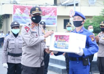 Gerakan Bhakti Sosial Polda Sumatera Selatan dan Seluruh Jajaran Peduli Covid-19 