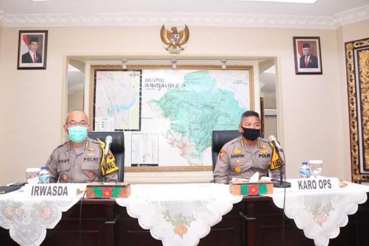 Kapolda Sumsel Yang Diwakili Irwasda Kombes Pol Drs. Dody Marsidy M.Hum Cfra Membuka Koordinasi Lintas Sektoral