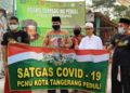 Bantu Putus Penyebaran Covid-19, PCNU Kota Tangerang Bagikan Masker Dan Hand Sanitizer