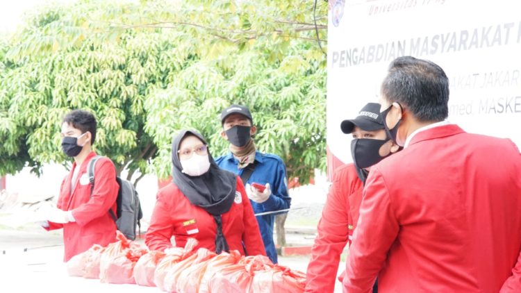 Program Pengabdian Masyarakat ” Peduli Covid -19″ Dalam Rangka UTA 45 Jakarta