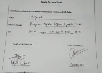 ARIS PURNOMOHADI, S.H., M.H : LBH Benteng Pemuda Bukan Sebagai Kuasa Hukum