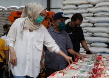 Bupati Purwakarta Anne Ratna Mustika Tinjau Kebutuhan Pokok Jelang PSBB