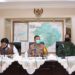 Kapolda Sumsel Pol.Drs. Priyo Widyanto M.M.,Didampingi Sekda Kota Provinsi Memimpin Rapat Koordinasi Optimalisi Pencegahan Covid 19.