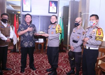 Gubernur Herman Deru Sambut Kedatangan Kapolda Baru