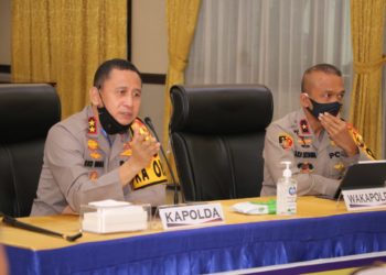Kapolda Sumsel Pimpin Rapat Kesiapan Pelaksanaan PSBB Kota Palembang Dan Prabumulih