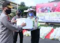 Gerakan Bakti Sosial Polri Peduli Covid-19 Yang Dilaksanakan Oleh Jajaran Polda Sumatera Selatan