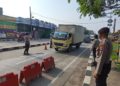 Jajaran Ditsamapta Polda Banten  Perketat Penyekatan Di Pos-Pos Check Point