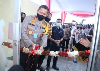 Kapolda Sumsel Meresmikan Polisi Dulur Kito (PDK) Mart Polrestabes Palembang