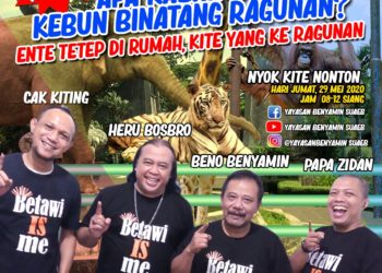 Haji Beno Benyamin S Dan Para Pelakon Temu Lawak Dari Rumah Live Wisata Virtual Dari Kebun Binatang Ragunan