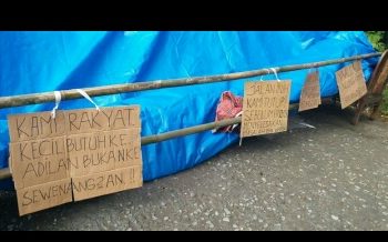 11 KK Warga Terdampak Proyek KCIC Di Purwakarta Dirikan Tenda, Protes Tak Dapat Ganti Rug