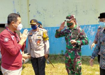 Polres Cilegon Lakukan Pengaman Kunjungan Kerja Mensos RI Juliari P Batubara, MM, MBA Di Bojonegara