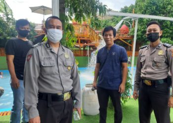 Pasca Lebaran  Dan Jelang New Normal, Polsek Waringinkuring Datangi Tempat Wisata
