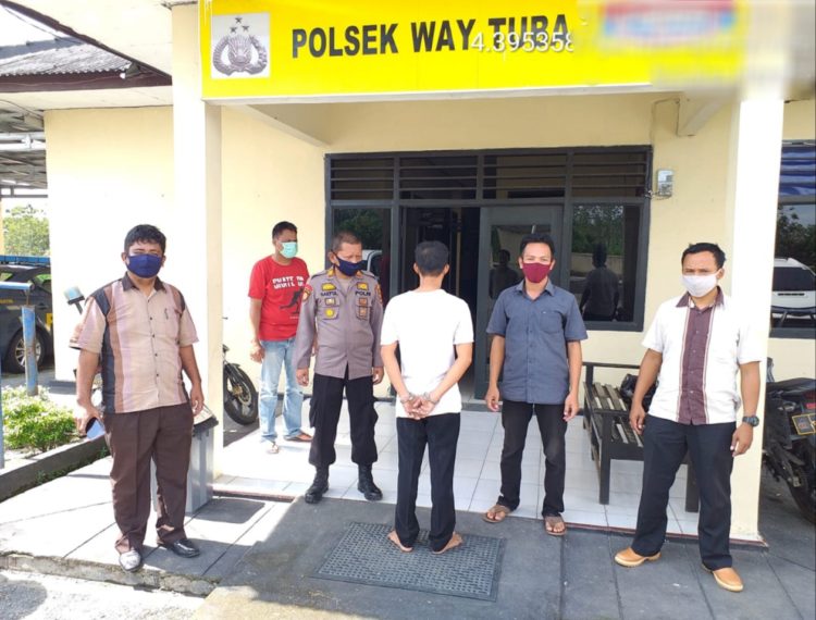 Curas di Way Kanan : DPO Selama EnamTahun Pelaku Curas di Ringkus Polsek Way Tuba