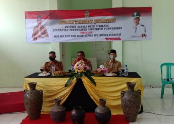 Sertijab Pj Lama Asep Dadi Kepada Pj Baru Hendra Hermawan Di Desa Citalang Purwakarta Berlangsung Dengan Lancar 