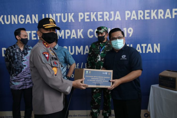 Kapolda Sumsel Hadiri Penyerahan Simbolis Dukungan Dari Kementerian Parekraf RI