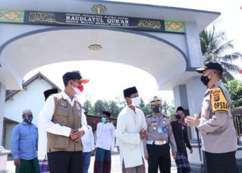 Kapolda Sumsel Tinjau Kampung Tangkal Covid-19 Desa Sedyo Mulyo OKI