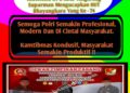 Ketua Barikade Khusus Distrik-88 ( ” Basus – 88 -L.A.I ” ) Lembaga Aliansi Indonesia DPC Kota Tangerang Suparman  Mengucapkan Selamat Hari Bhayangkara Yang Ke – 74 
