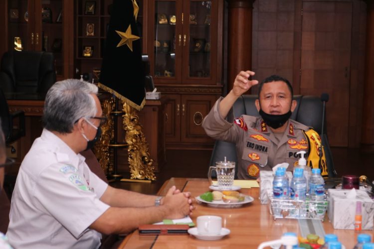Kapolda Sumsel Menerima Audensi Kepala BMKG Palembang