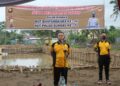 Kapolda Sumsel Berserta Jajaran Mengadakan Kegiatan Tali Asih Dan Bakti Sosial Penaburan Benih Ikan Dan Penanaman Pohon