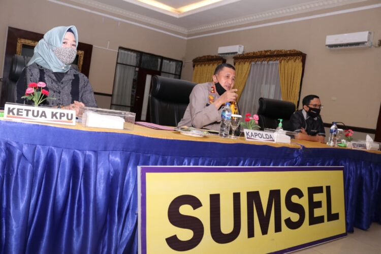 Acara Vidcon Persiapan Pengamanan Serentak Tahun 2020 Dihadiri Kapolda Sumsel
