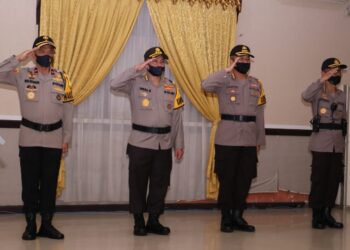 Kapolda Sumsel Melaksanakan Upacara Kemuliaan Nilai Nilai Luhur Tribrata