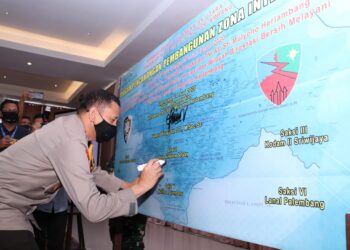 Kapolda Sumsel Mengahadiri Undangan Penandangan Piagam Penandatangan Pencanangan Zona Integritas