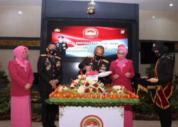 Polda Sum-Sel Memperingati Hari Bhayangkara Yang Ke-74