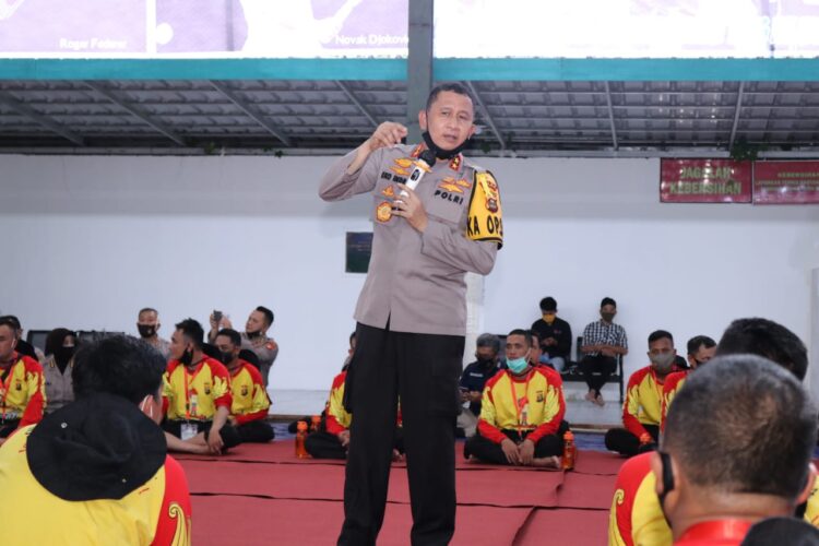 Kapolda Sumatera Selatan Irjen profesor Dr Eko Indra Heri S, MM membuka acara pelatihan pembinaan