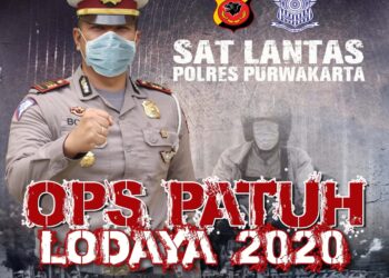 DUA PEKAN TEPATNYA TANGGAL 23 JULI KEPOLISIAN RESOR PURWAKARTA KEMBALI LAKSANAKAN OPERASI PATUH LODAYA 2020