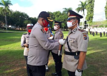 Kapolres Way Kanan Pimpin Sertijab Kapolsek Way Tuba