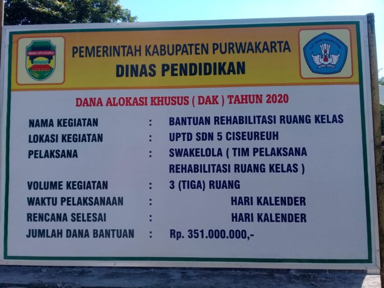 Ada Apa Dengan Kepala Sekolah SDN 5 Cisereuh Kabupaten Purwakarta Kayak Ada KKN