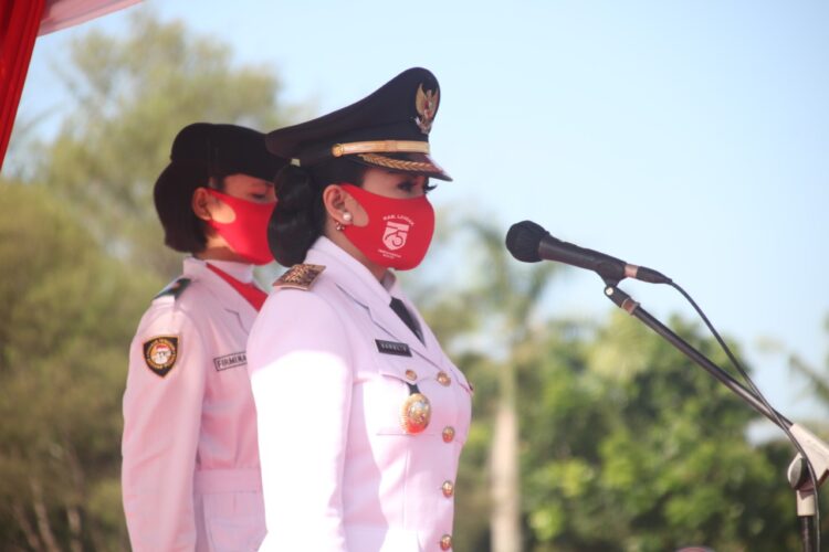 Upacara HUT Ke-75 RI, Bupati Landak : Perayaan Kemerdekaan Semangat Lawan Pandemi COVID-19
