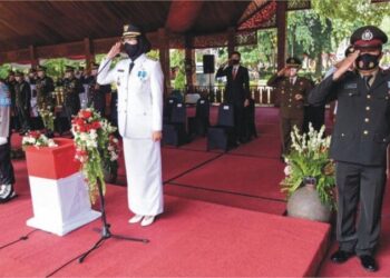 Menyambut Hari Jadi Kemerdekaan RI Yang Ke 75, Bupati Purwakarta Pimpin Langsung Upacara Pengibaran