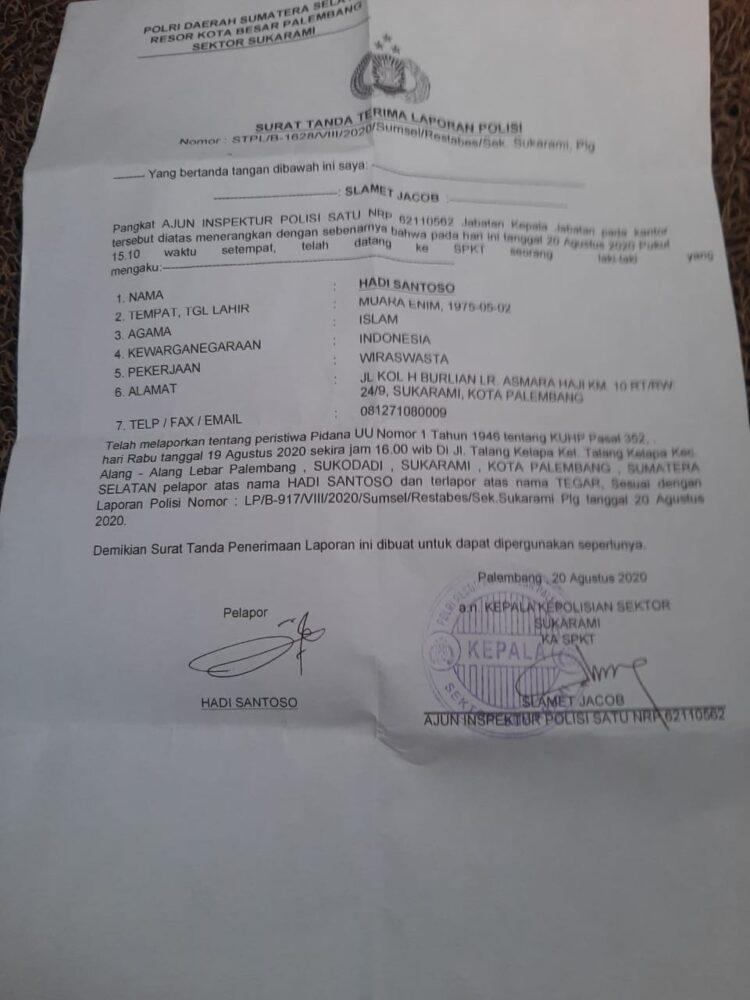 Viral Dipalembang Pengusaha Galian C Didugaenganiyaya Wartawan Dan Bisa Memindah Dan Memberhenti Kan Kapolres