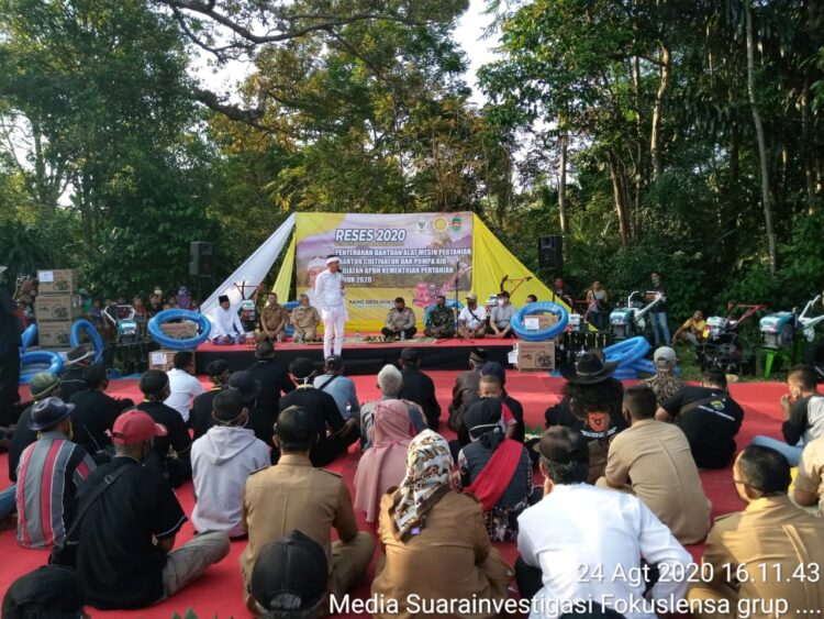Persiapan Acara Penyaluran Bantuan Pemerintah, Alat .esin Pertanian (ALSINTAN) Dari Kementrian Pertanian RI