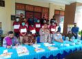 Polda Sumsel Memusnahkan Barang Bukti 1.839,09 Gram Shabu Dan 350 Butir Ekstasi