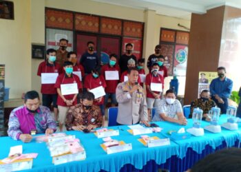 Polda Sumsel Memusnahkan Barang Bukti 1.839,09 Gram Shabu Dan 350 Butir Ekstasi 