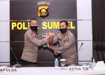 Kapolda Sumsel Menerima Ketua Tim Penelitian STIK Lemdiklat Polri Beserta Tim Diwilayahnya