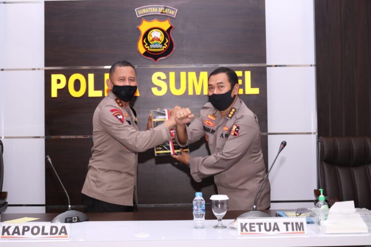 Kapolda Sumsel Menerima Ketua Tim Penelitian STIK Lemdiklat Polri Beserta Tim Diwilayahnya
