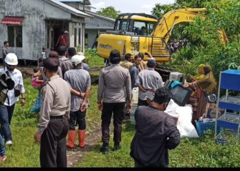 Eksekusi 7 Rumah Warga Kapolsek Besaerta Angotanya Ikut Bantu Mengeluarkan Barang