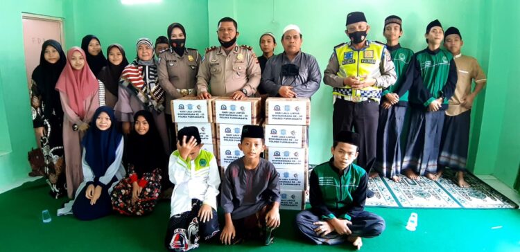 Meyambut HUT Ultah Satlantas Polres Purwakarta Ke – 65,Gelar Bakti Sosial Kepondok Pesantren Di Purwakarta