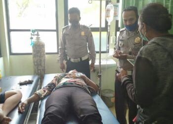 Laka lantas Sepeda Motor vs Truck di Jalan Tanjung Raya 2 Pontianak Timur