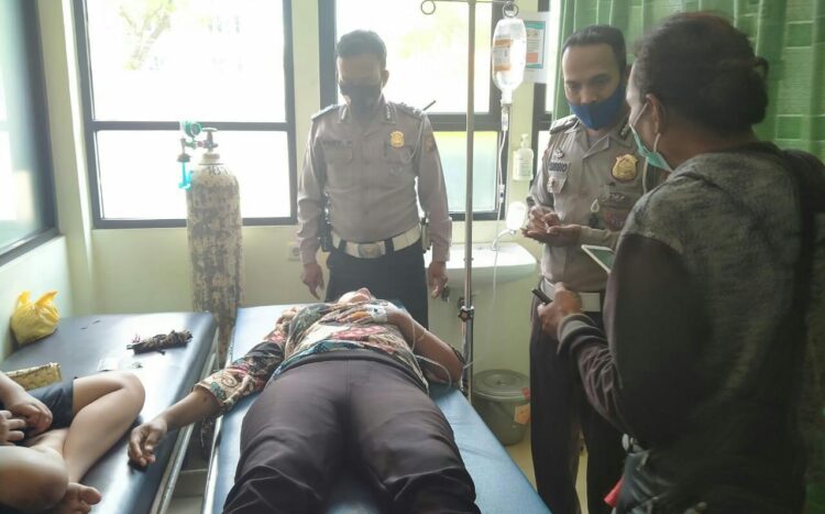 Laka lantas Sepeda Motor vs Truck di Jalan Tanjung Raya 2 Pontianak Timur