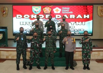 Donor Darah Dalam Rangka HUT Ke-75 TNI Tahun 2020