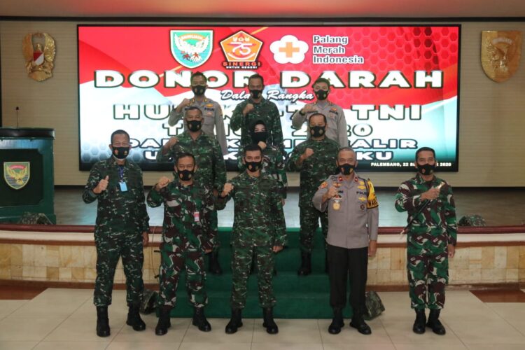 Donor Darah Dalam Rangka HUT Ke-75 TNI Tahun 2020