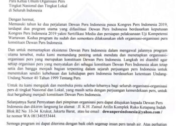 Dewan Pers Indonesia (DPI) Rekrut Konstituen Baru