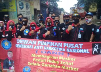 LSM GANN Ajak Peduli Kesehatan Lewat Pembagian Masker